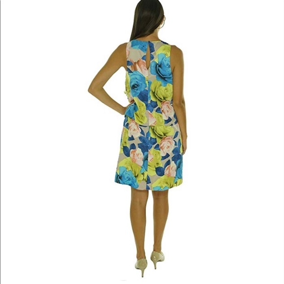 Jessica Simpson Floral Tiered Popover Dres… - Picture 2 of 8